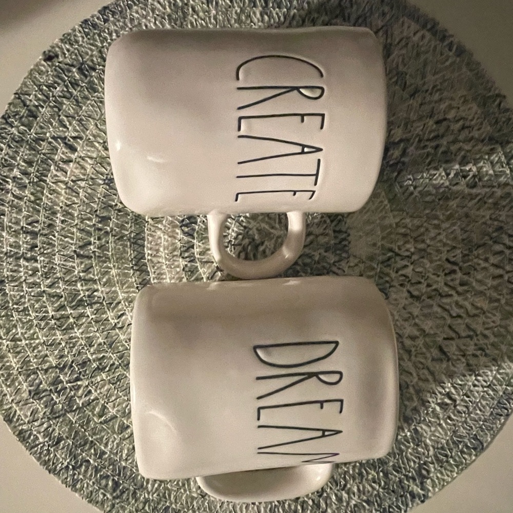 Rae Dunn “Create” and “Dream” Mug Set